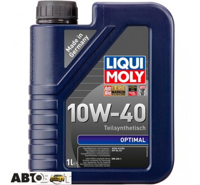Моторное масло LIQUI MOLY OPTIMAL 10W-40 3929 1л, цена: 432 грн.