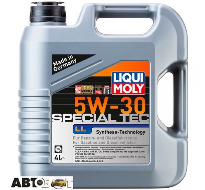 Моторна олива LIQUI MOLY Special Tec LL 5W-30 7654/2339 4л, ціна: 2 620 грн.