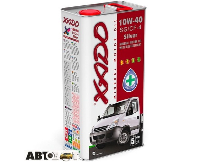 Моторное масло XADO Atomic Oil Silver 10W-40 SG/CF-4 XA 20323 5л, цена: 1 466 грн.