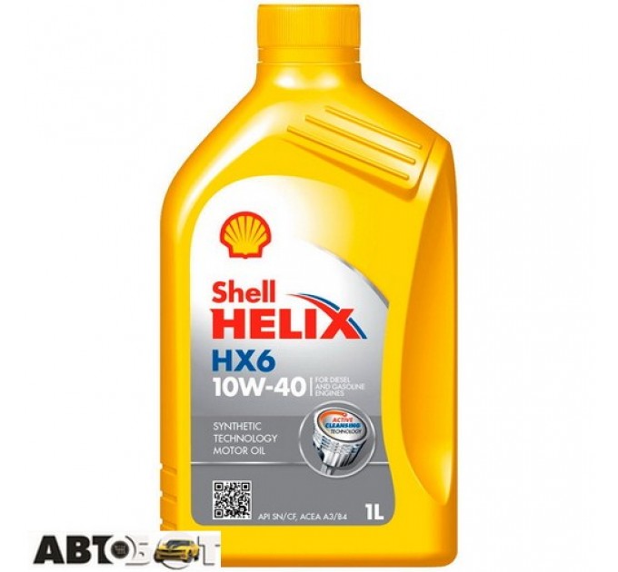  Моторное масло SHELL Helix HX6 10W-40 1л
