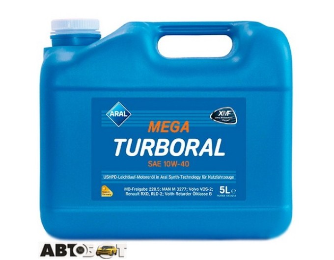 Моторное масло ARAL MegaTurboral 10W-40 5л, цена: 2 219 грн.