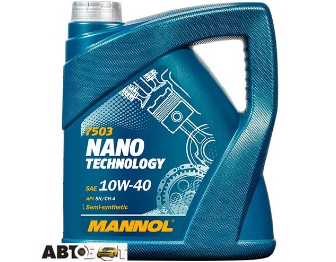 Моторное масло MANNOL NANO TECHNOLOGY 10W-40 4л, цена: 2 714 грн.