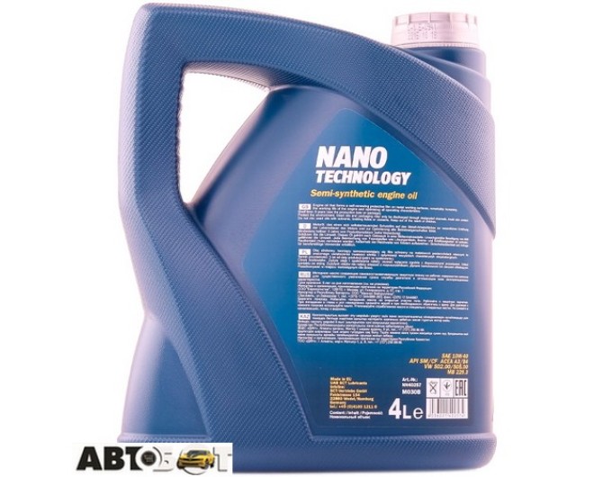 Моторное масло MANNOL NANO TECHNOLOGY 10W-40 4л, цена: 2 714 грн.