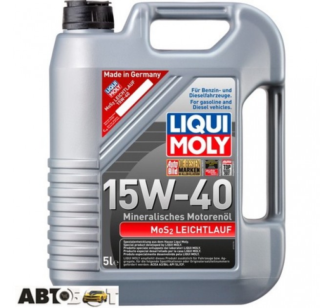 Моторное масло LIQUI MOLY MoS2 LEICHTLAUF 15W-40 1933/2571 5л, цена: 2 195 грн.