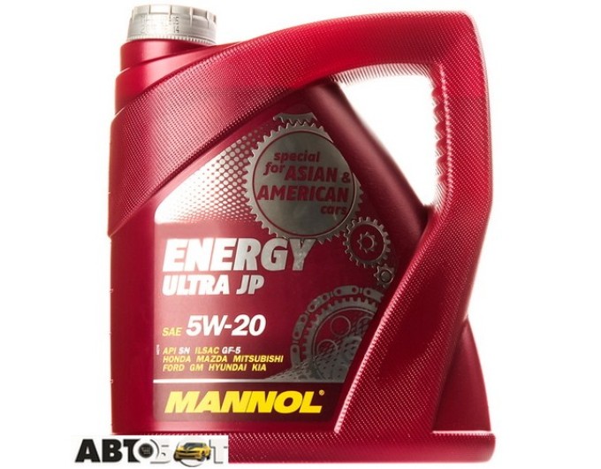 Моторна олива MANNOL ENERGY ULTRA JP 5W-20 4л, ціна: 2 185 грн.