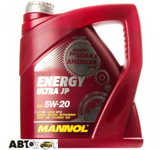 Моторна олива MANNOL ENERGY ULTRA JP 5W-20 4л, ціна: 1 202 грн.