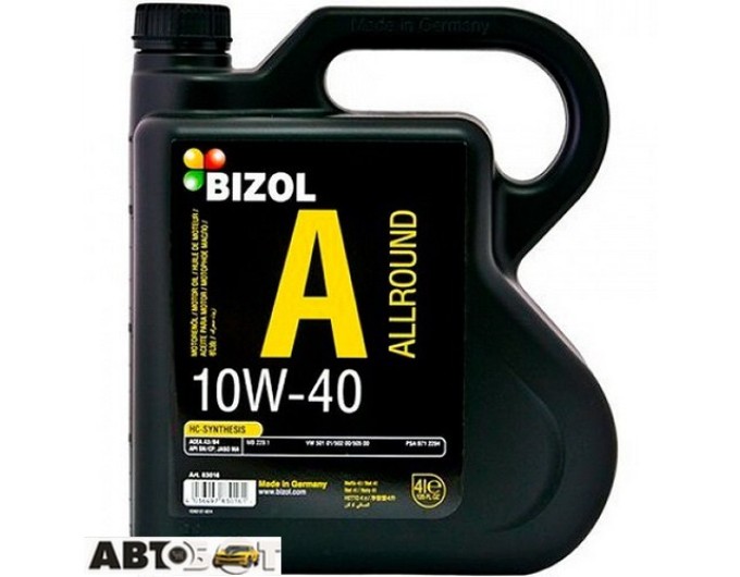 Моторное масло BIZOL Allround 10W-40 B83016 4л, цена: 2 795 грн.