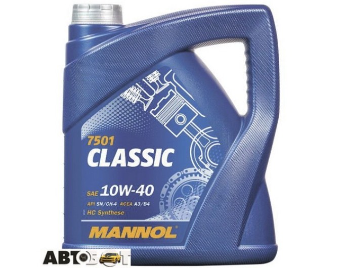 Моторное масло MANNOL CLASSIC 10W-40 5л, цена: 2 200 грн.
