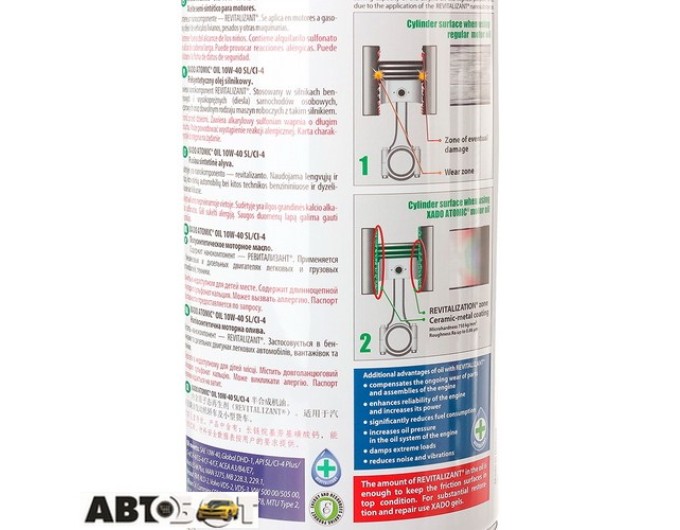 Моторное масло XADO Atomic Oil 10W-40 SL/CI-4 XA 24109 1л, цена: 551 грн.