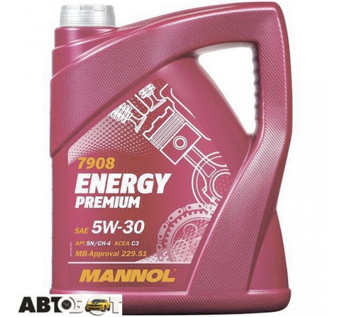 Моторное масло MANNOL ENERGY PREMIUM 5W-30 5л, цена: 1 615 грн.
