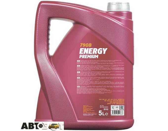 Моторное масло MANNOL ENERGY PREMIUM 5W-30 5л, цена: 2 936 грн.