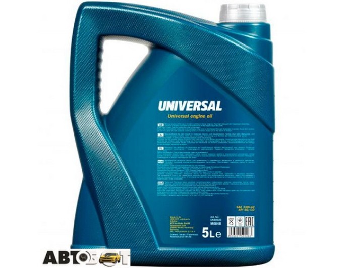Моторное масло MANNOL UNIVERSAL 15W-40 5л, цена: 1 578 грн.