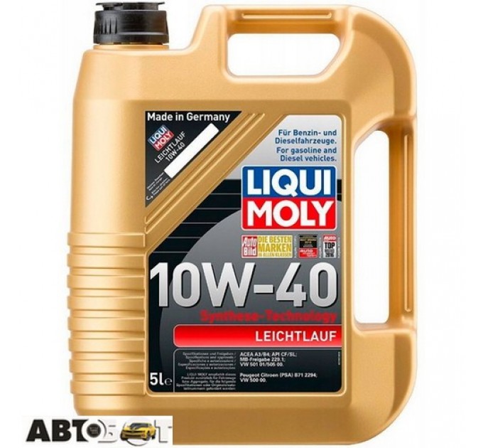 Моторное масло LIQUI MOLY Leichtlauf 10W-40 9502 5л, цена: 2 224 грн.