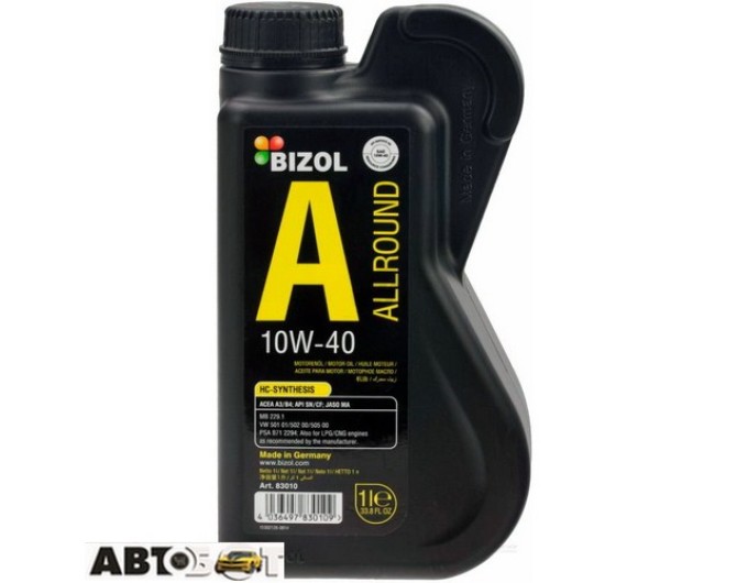 Моторна олива BIZOL Allround 10W-40 B83010 1л, ціна: 792 грн.