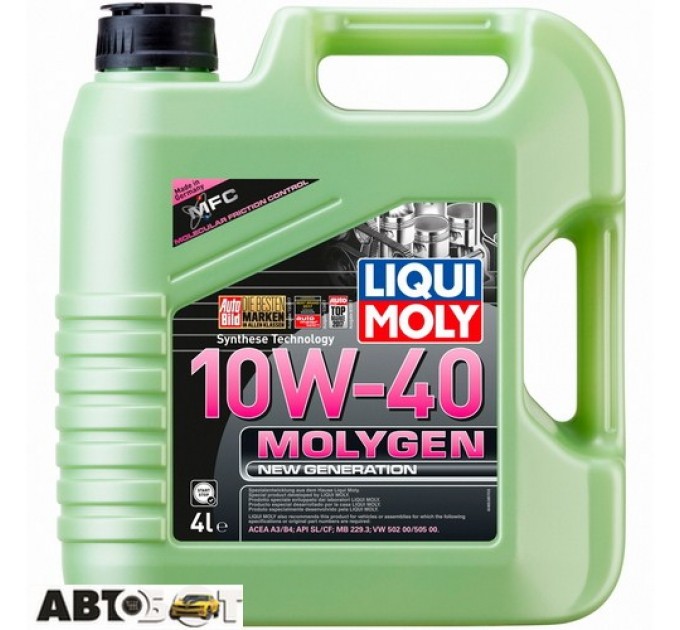 Моторное масло LIQUI MOLY MOLYGEN NEW 10W-40 9060/8538 4л, цена: 2 102 грн.