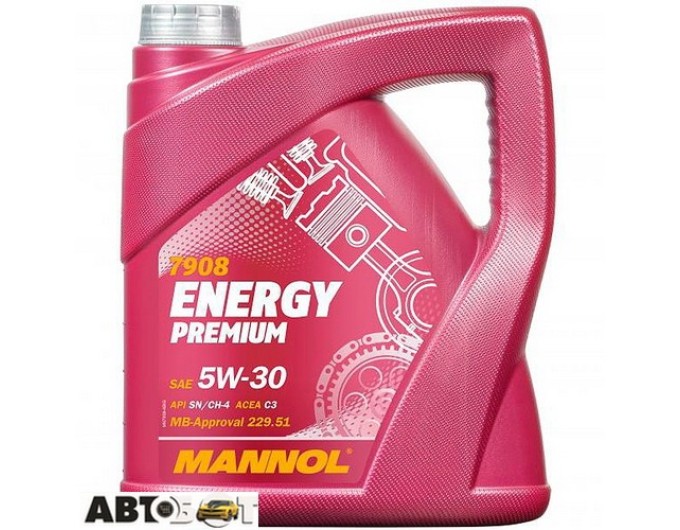 Моторное масло MANNOL ENERGY PREMIUM 5W-30 4л, цена: 3 082 грн.