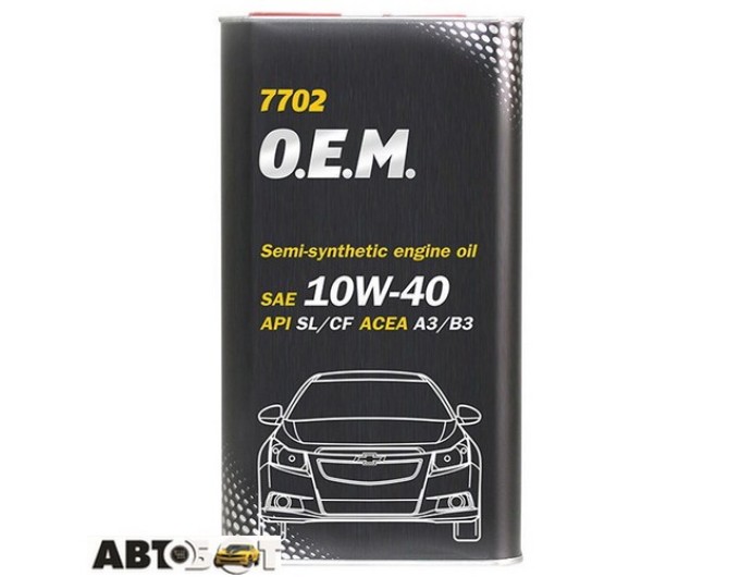 Моторна олива MANNOL 7702 O.E.M. for Chevrolet Opel 10W-40 1л, ціна: 391 грн.