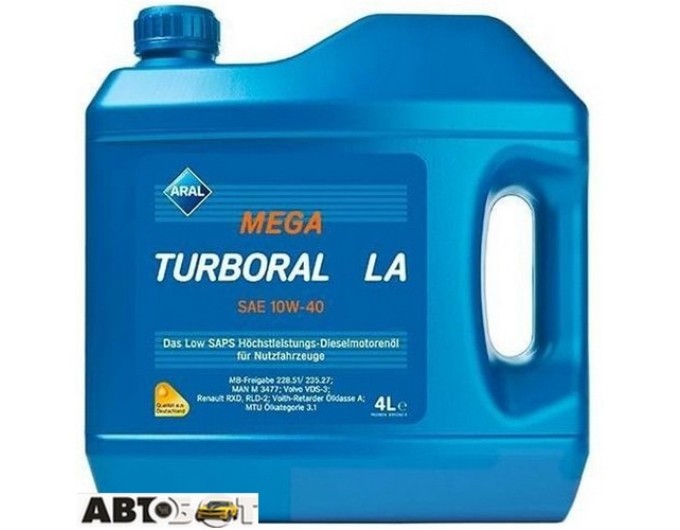 Моторное масло ARAL MegaTurboral LA 10W-40 4л, цена: 1 649 грн.