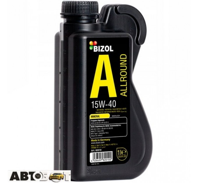  Моторное масло BIZOL Allround 15W-40 B82010 1л
