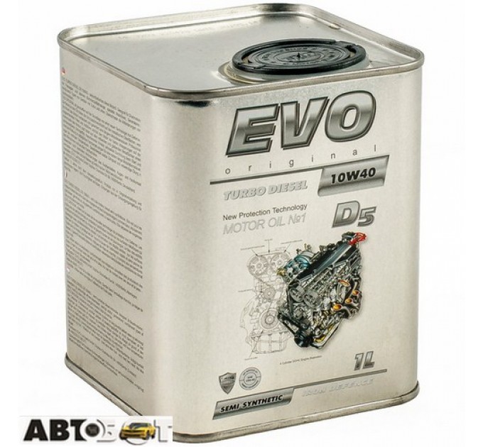  Моторное масло EVO Turbo Diesel D5 10W-40 1л