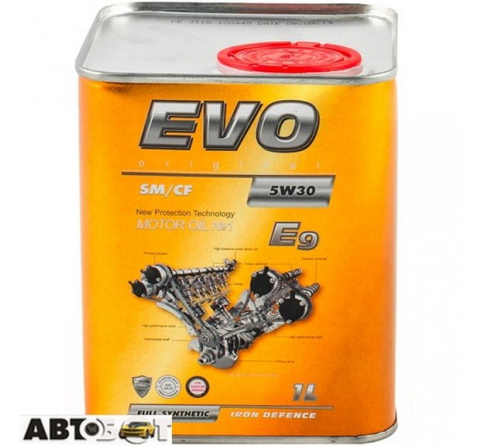 Моторное масло EVO E9 5W-30 1л, цена: 294 грн.