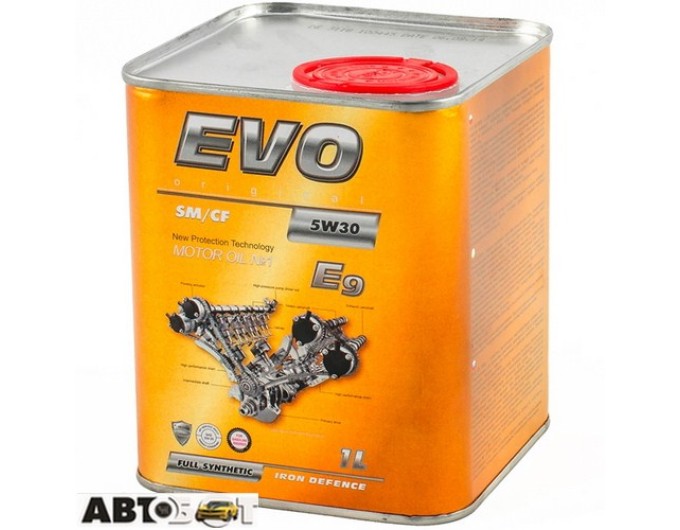 Моторное масло EVO E9 5W-30 1л, цена: 534 грн.
