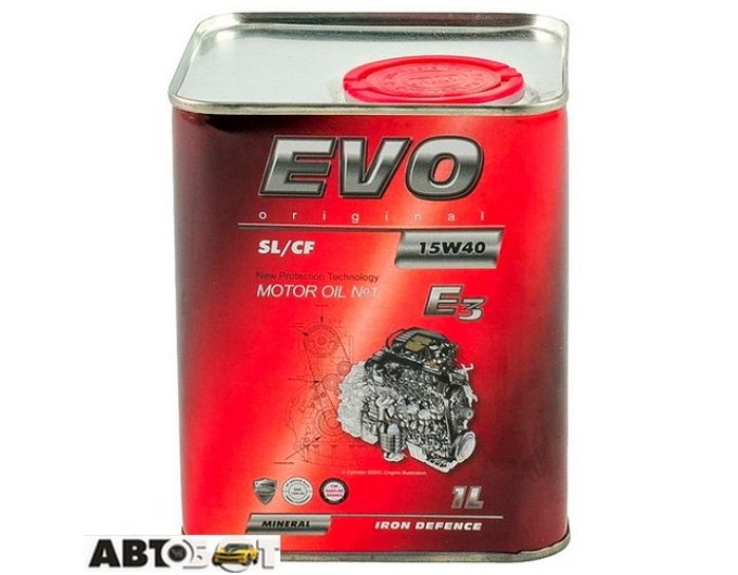 Моторное масло EVO E3 15W-40 1л, цена: 326 грн.