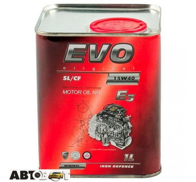  Моторное масло EVO E3 15W-40 1л
