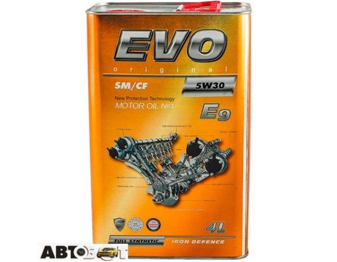 Моторное масло EVO E9 5W-30 4л, цена: 2 138 грн.