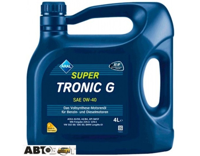 Моторное масло ARAL SuperTronic G 0W-40 4л, цена: 3 921 грн.