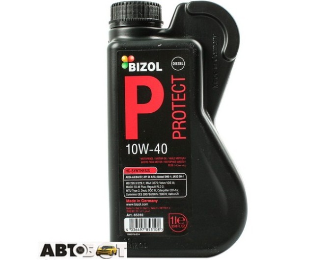 Моторное масло BIZOL Protect 10W-40 B85310 1л, цена: 449 грн.