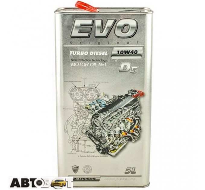  Моторное масло EVO Turbo Diesel D5 10W-40 5л