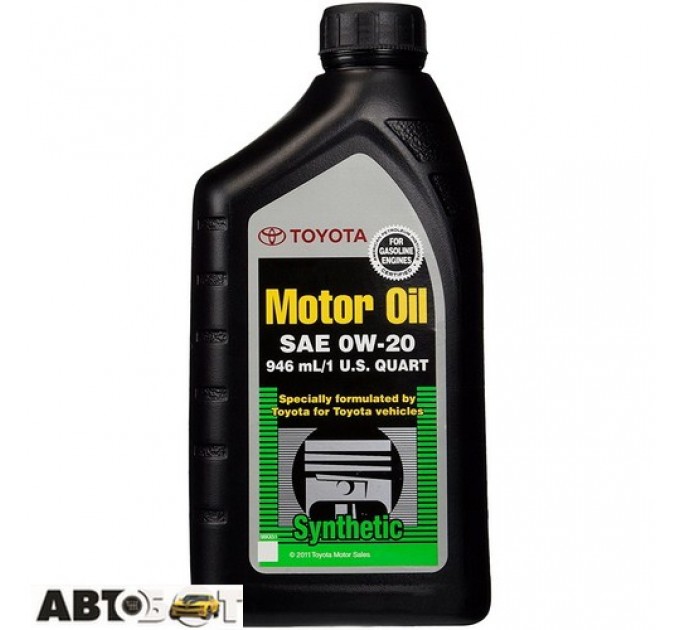 Моторное масло Toyota Synthetic Motor Oil 0W-20 002790WQTE 0.946л