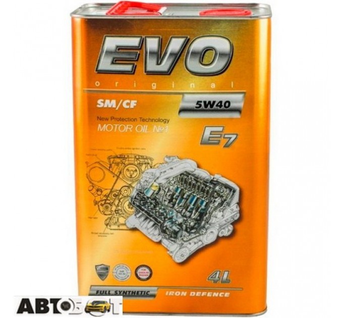 Моторное масло EVO E7 5W-40 4л, цена: 1 146 грн.