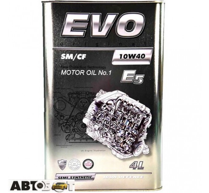 Моторна олива EVO E5 10W-40 4л, ціна: 1 010 грн.