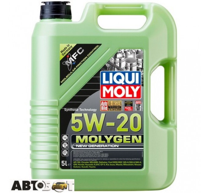 Моторное масло LIQUI MOLY Molygen New Generation 5W-20 20798 4л, цена: 2 515 грн.