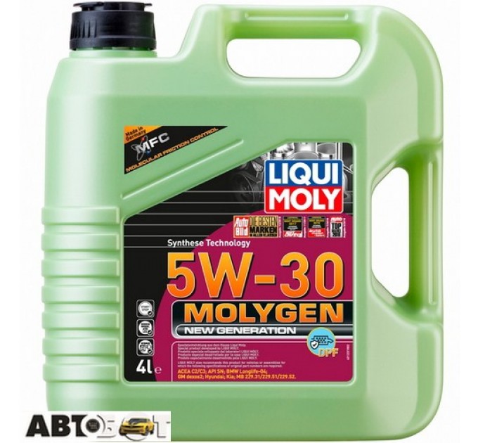 Моторное масло LIQUI MOLY Molygen New Generation DPF 5W-30 21225 4л, цена: 2 947 грн.