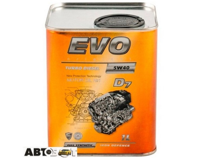 Моторное масло EVO TURBO DIESEL D7 5W-40 1л, цена: 1 566 грн.