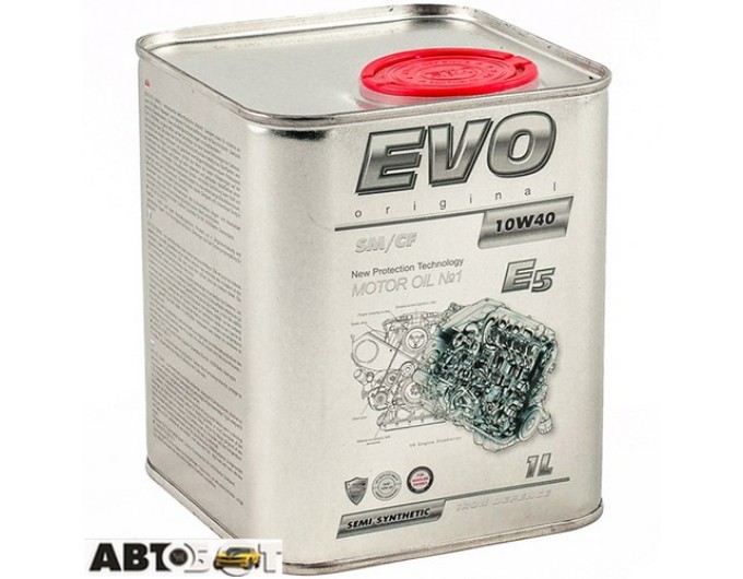 Моторное масло EVO E5 10W-40 1л, цена: 497 грн.