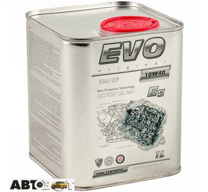 Моторна олива EVO E5 10W-40 1л, ціна: 273 грн.
