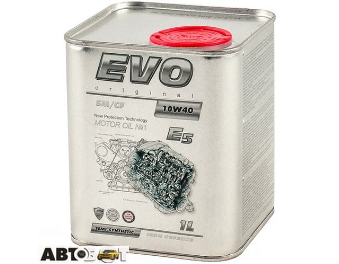 Моторное масло EVO E5 10W-40 1л, цена: 497 грн.