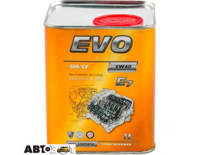 Моторное масло EVO E7 5W-40 1л, цена: 722 грн.