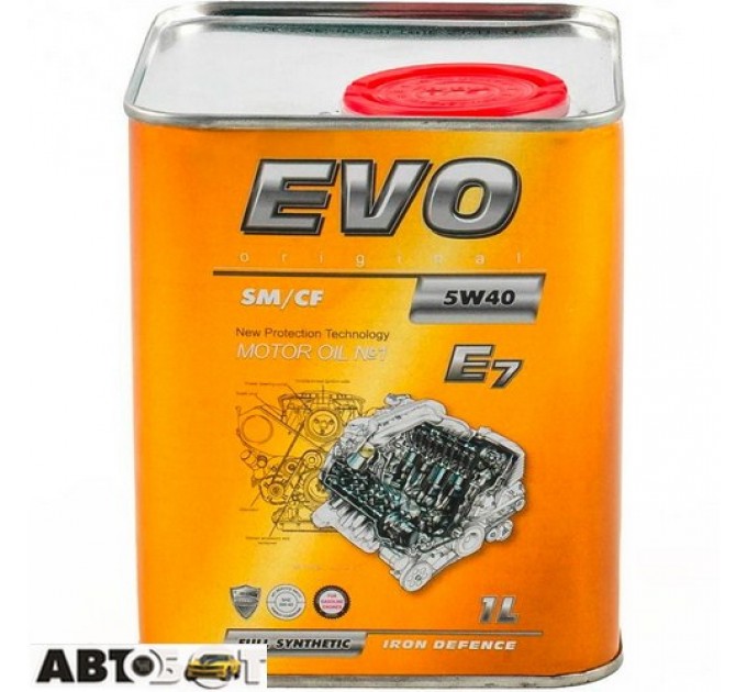 Моторна олива EVO E7 5W-40 1л, ціна: 397 грн.