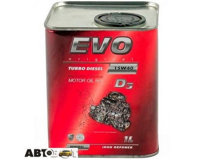 Моторна олива EVO TURBO DIESEL D3 15W-40 1л, ціна: 501 грн.