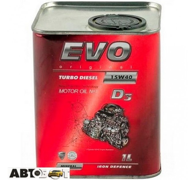 Моторна олива EVO TURBO DIESEL D3 15W-40 1л, ціна: 276 грн.