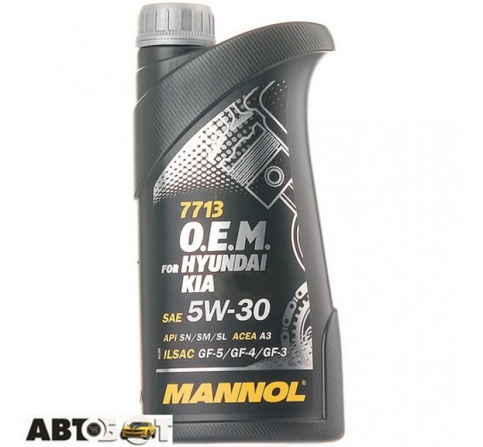 Моторна олива MANNOL 7713 O.E.M. for Hyundai Kia 5W-30 1л, ціна: 422 грн.