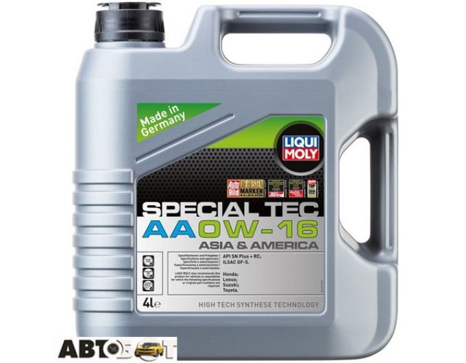 Моторное масло LIQUI MOLY SPECIAL TEC AA 0W-16 21327 4л, цена: 2 949 грн.