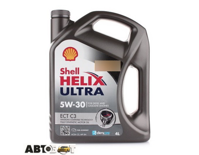 Моторное масло SHELL Helix Ultra ECT C3 5W-30 4л, цена: 3 491 грн.