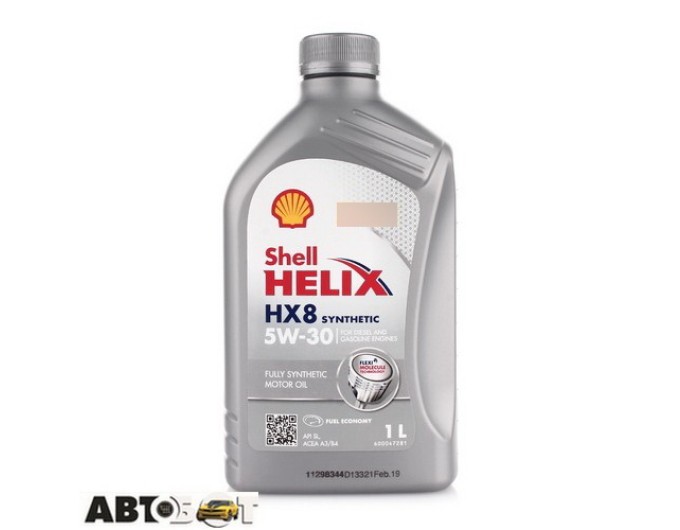 Моторное масло SHELL Helix HX8 Synthetic 5W-30 1л, цена: 740 грн.