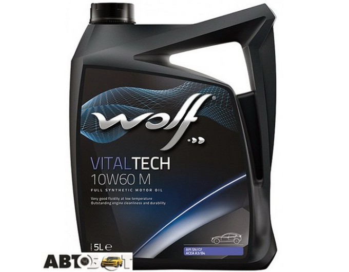 Моторное масло WOLF VITALTECH 10W-60 M 5л, цена: 2 216 грн.